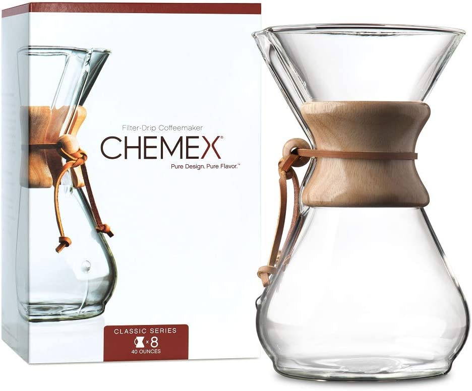 Chemex Pour Over Coffee Maker - 8 Cup